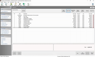Copper POS Software Screenshot